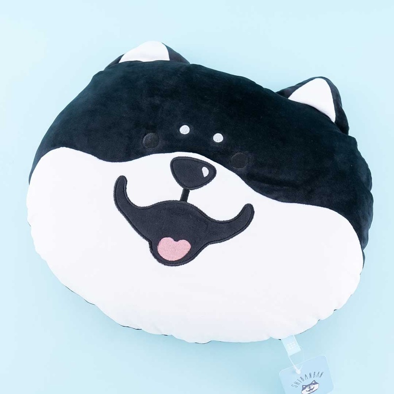 Shibanban Black Shiba Plushie Cushion - Big