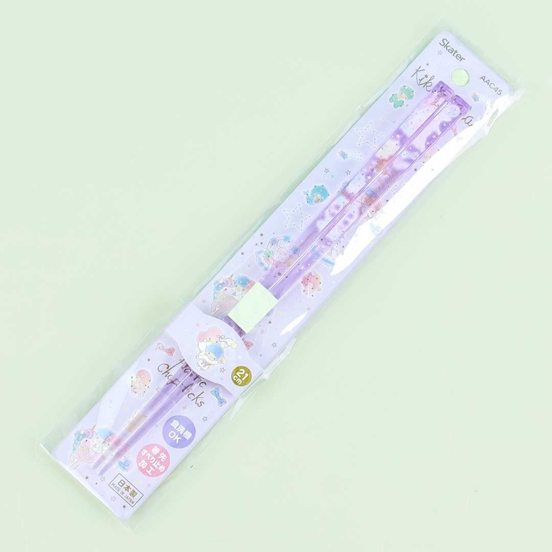 Little Twins Star & Unicorns Clear Chopsticks