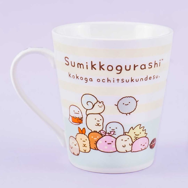 Sumikko Gurashi Friends Forever Striped Mug