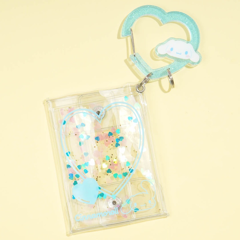 Cinnamoroll Glitter Heart Multi-Case & Carabiner