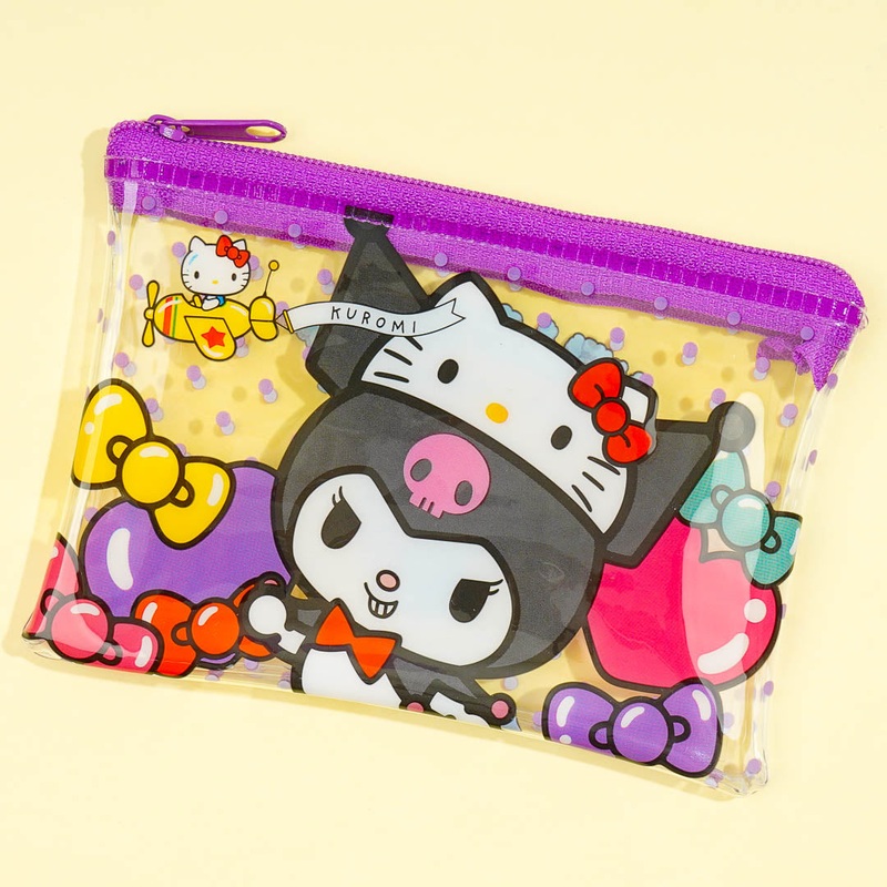 Hello Kitty 50th Anniversary Flat Pouch - Kuromi