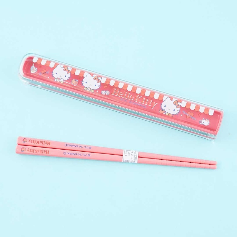 Hello Kitty Apple Cafe Chopsticks Set