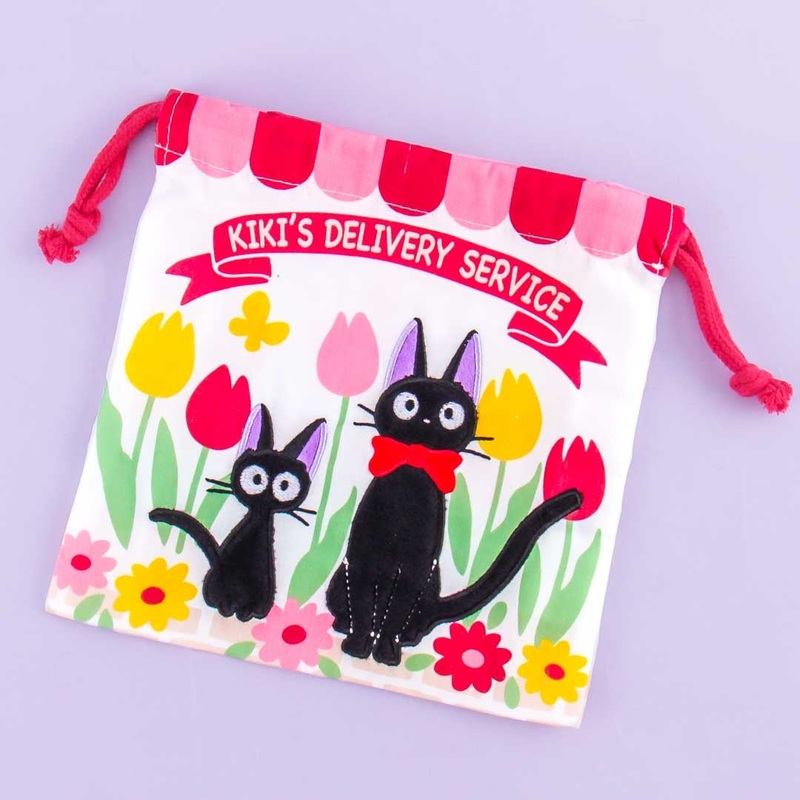 Kiki's Delivery Service Jiji & Tulips Drawstring Bag