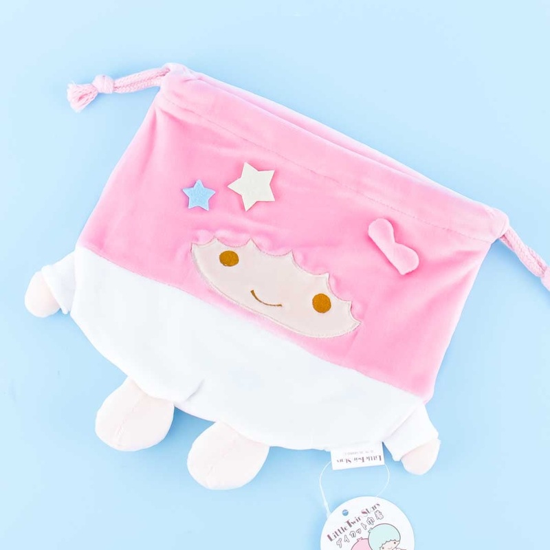 Little Twin Stars Lala Die Cut Drawstring Bag
