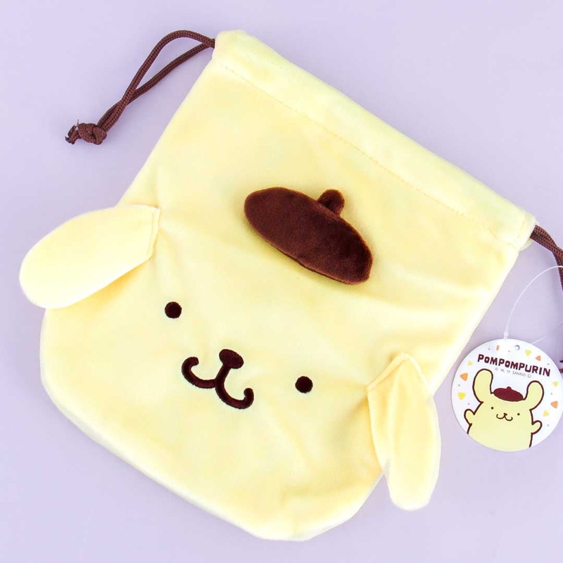 Pompompurin Fluffy Drawstring Bag