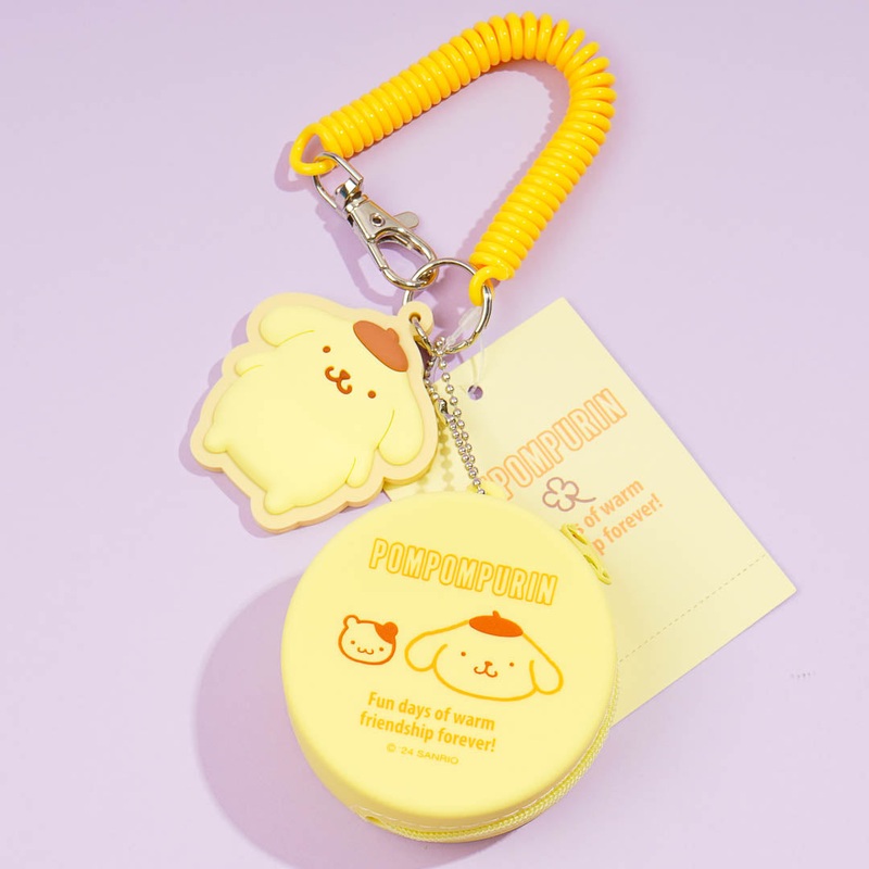 Pompompurin Macaron Mini Silicone Case With Charm