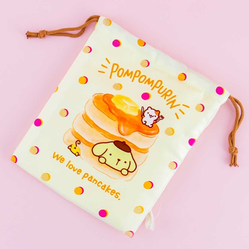 Pompompurin Pancake Drawstring Bag