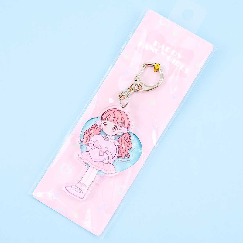 Happy Fancy Girls Heart Charm