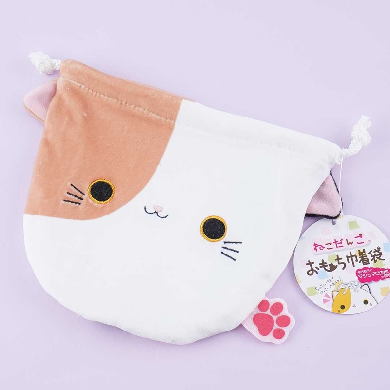 Neko Dango Drawstring Pouch - Mike