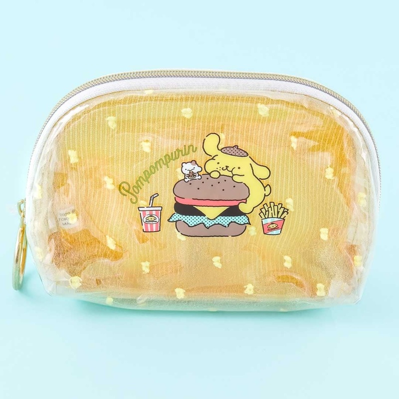 Pompompurin Yummy Hamburger Clear Pouch