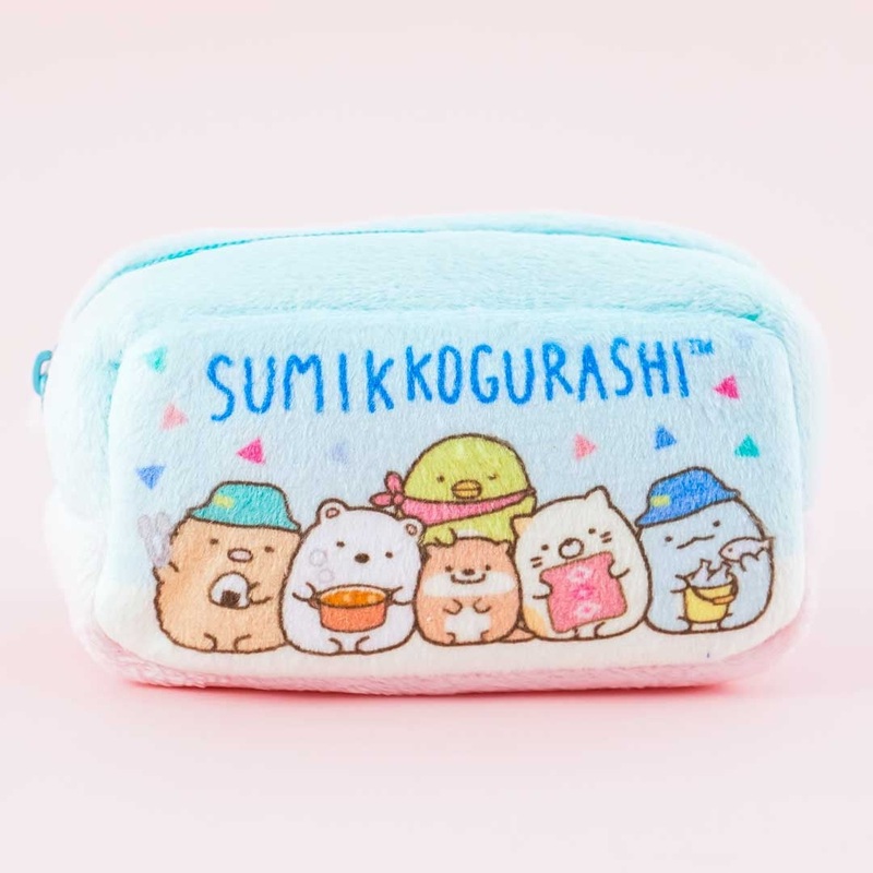 Sumikko Gurashi Camping Party Fluffy Mini Pouch