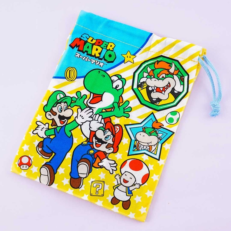 Super Mario Adventure Together Drawstring Bag