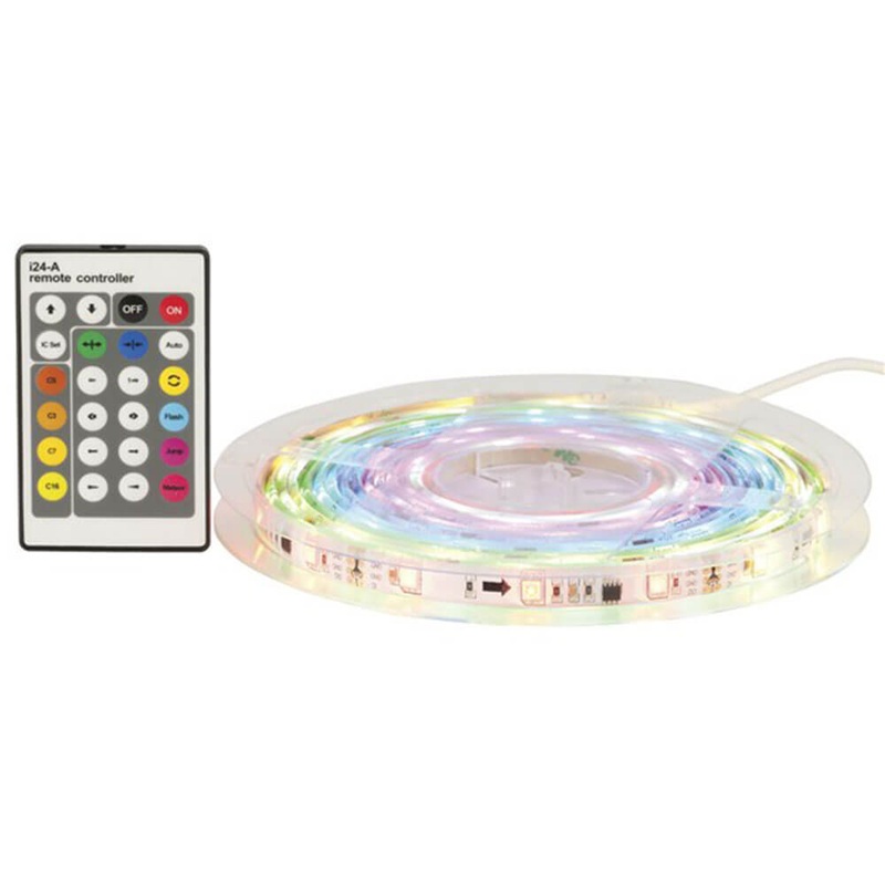 Kit d'clairage  bande flexible  LED RGB avec effets