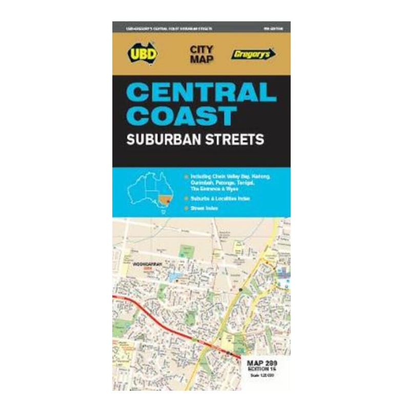 La carte de la cte centrale de l'UBD Gregory (15e dition)