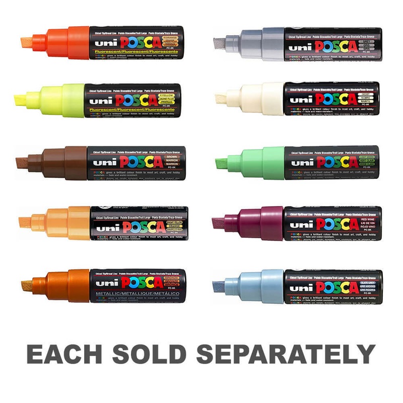 UNI POSCA PC-8K CHISEL TIP PEINT MARKER